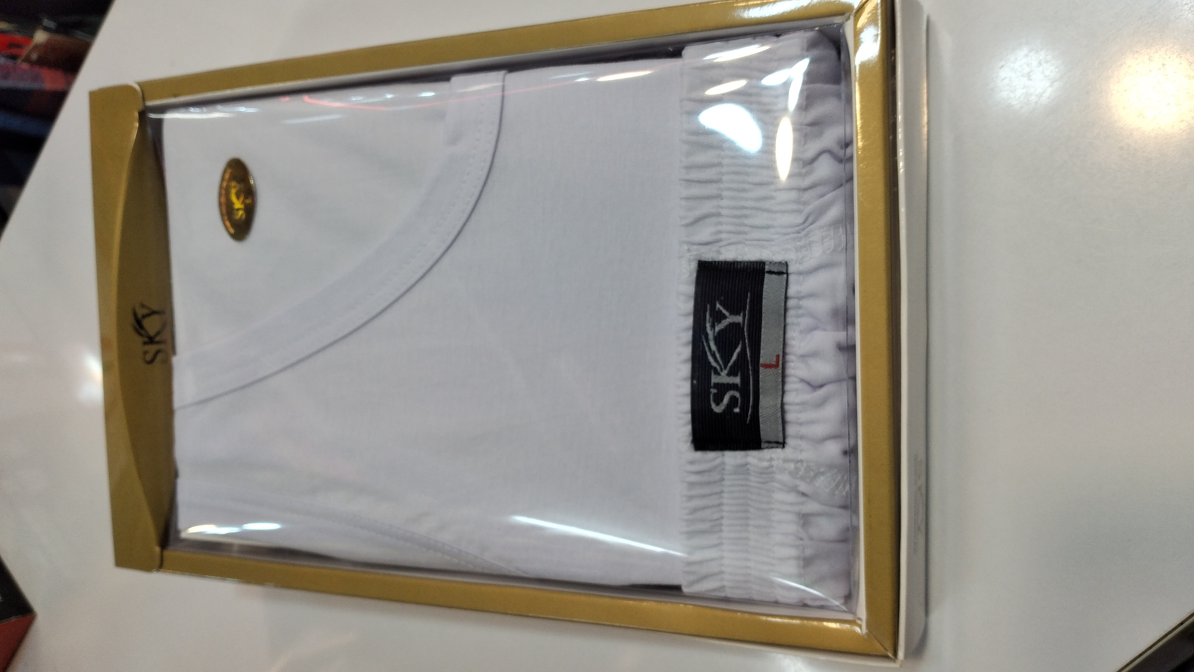 ست رکابی وشورت اسلیپ مردانهSKY کد4490